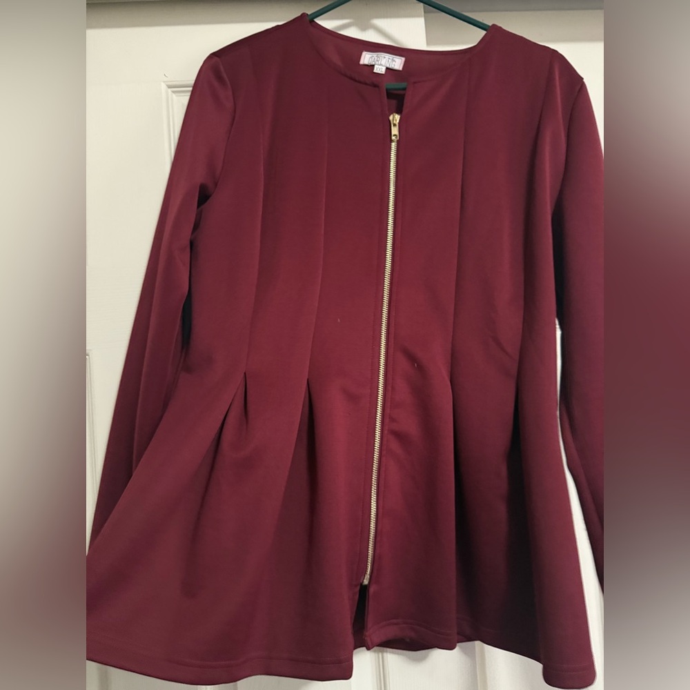 Darling Deep Red Jacket - Picture 2 of 4